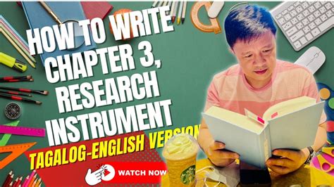 [Tagalog] Writing Chapter 3 Research Instrument with 